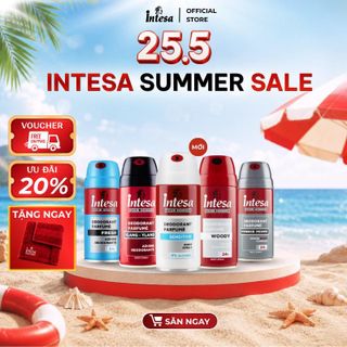 Xịt Khử Mùi Hương Nước Hoa Intesa – Ngăn Mùi 24h, Lưu Hương Bền Lâu – 150ml – Nhập Khẩu Ý