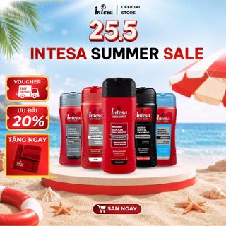 Gel Tắm Gội 2n1 Intesa – Sạch Sâu, Thơm Lâu – Cho Từng Loại Da – 500ml, 250ml – Nhập Từ Ý