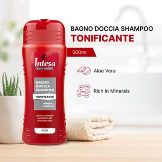 Gel Tắm Gội 2n1 Intesa – Sạch Sâu, Thơm Lâu – Cho Từng Loại Da – 500ml, 250ml – Nhập Từ Ý