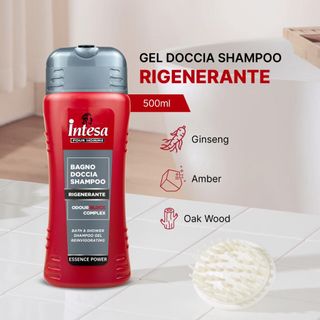 Gel Tắm Gội 2n1 Intesa – Sạch Sâu, Thơm Lâu – Cho Từng Loại Da – 500ml, 250ml – Nhập Từ Ý