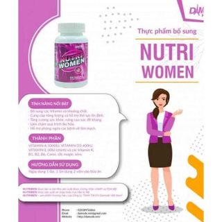 [ Chính Hãng ] Nutri Women - Vitamin, Khoáng Chất, Tăng Sức Đề Kháng Cho Nữ - Damode