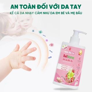 Nước rửa tay sinh học BellHome 500ml Hương trái cây tự nhiên,Dưỡng ẩm , An toàn cho da tay