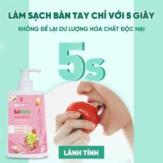 Nước rửa tay sinh học BellHome 500ml Hương trái cây tự nhiên,Dưỡng ẩm , An toàn cho da tay