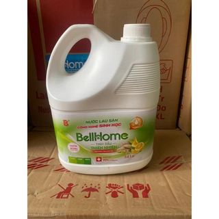 Nước lau sàn Bell Home 3.6L, Công nghệ sinh học, hương chanh sả, diệt khuẩn, sạch bóng, an toàn