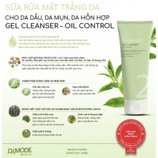 [ Chính Hãng ] Sửa Rửa Mặt Gel Cleaner Oil Control Hàn Quốc Dành Cho Da dầu, Mụn, Hổn Hợp - Damode