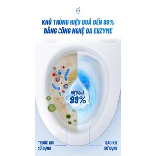 Tẩy bồn cầu hương quế Công nghệ sinh học Bellhome 1kg - Đánh bay vết bẩn Khử mùi an toàn hiệu quả