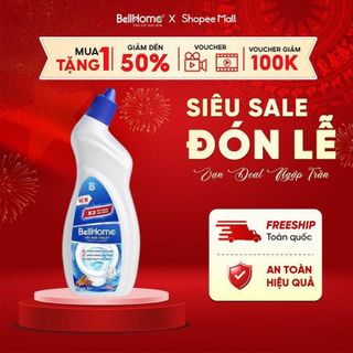 Tẩy bồn cầu hương quế Công nghệ sinh học Bellhome 1kg - Đánh bay vết bẩn Khử mùi an toàn hiệu quả