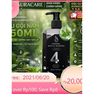 THẢO DƯỢC TẮM GỘI XẢ 4IN1 DÀNH RIÊNG CHO NAM CHAI 250ML, HƯƠNG NƯỚC HOA