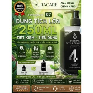 THẢO DƯỢC TẮM GỘI XẢ 4IN1 DÀNH RIÊNG CHO NAM CHAI 250ML, HƯƠNG NƯỚC HOA