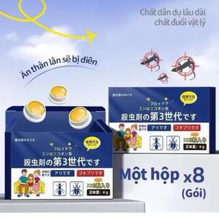 COMBO 3 HỘP 24 VIÊN ĐUỔI THẰN LẰN, THẠCH SÙNG, TẮC KÈ, KIẾN, GIÁN SIÊU MẠNH JAPAN - Hộp 8 Viên Lượng Anh