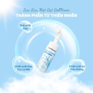 Sữa rửa mặt bọt Cúc la mã BellHome 150ml - Làm sạch sâu - Ngăn ngừa Mụn - Dưỡng ẩm Da nhạy cảm