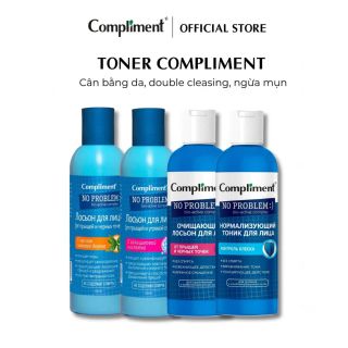 Toner Compliment No Problem Cấp Ẩm, Kiềm Dầu, Mờ Thâm 200ml
