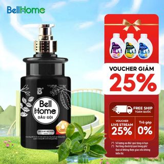 Dầu Gội Thảo Dược BellHome 500ml, Giúp sạch gàu, nuôi dưỡng tóc chắc khỏe, ngăn rụng tóc