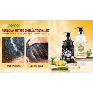 Dầu Gội, Dầu Xả Thảo Dược BellHome 500ml - Giảm Ngứa, Sạch Gàu, Tóc Bóng Mượt
