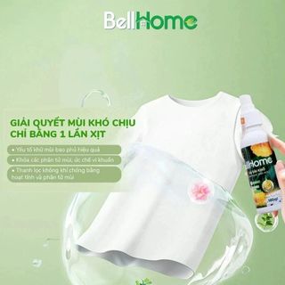 Xịt xả vải thơm quần áo BellHome 100ml -Công nghệ sinh học - Khử mùi – Diệt khuẩn - 3 Hương tự nhiên