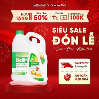 Nước lau sàn Công nghệ sinh học Bellhome 1L – Sạch khuẩn tự nhiên, Thơm mát cho cả gia đình