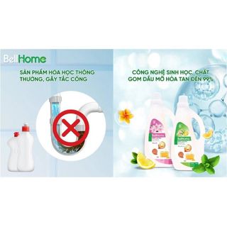 Nước lau sàn Công nghệ sinh học Bellhome 1L – Sạch khuẩn tự nhiên, Thơm mát cho cả gia đình