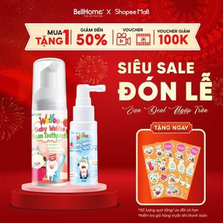 Xịt chống sâu răng thảo dược Wolfoo Baby Bellhome 30ml – Ngăn ngừa mảng bám An toàn cho bé