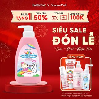 Dung dịch vệ sinh bé gái Lucy Bellhome 300ml – Làm sạch dịu nhẹ, Cân Bằng pH, Ngăn ngừa viêm ngứa