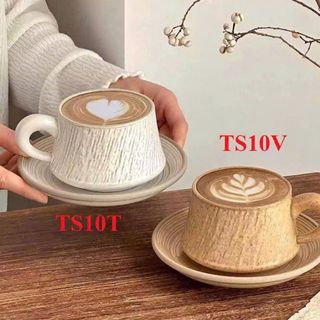 Cốc Gốm Sứ TS10T Kèm Kê 300ML (THÙNG 30B)