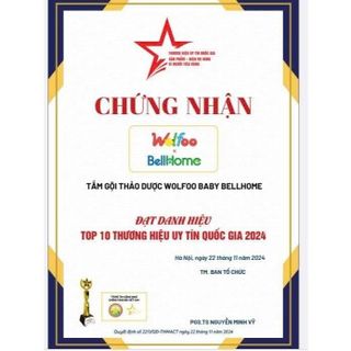 Combo Nước rửa bình sữa cho bé Wolfoo Baby Bellhome 400ml tạo bọt tự nhiên nano bạc không hóa chất