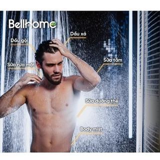 Sữa tắm gội nam dưỡng thể BellHome 6IN1cao cấp – Lưu hương 48H – Mùi nước hoa nam tính, sang trọng