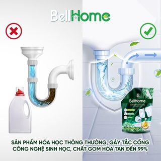 Nước giặt xả sinh học BellHome túi 4.2KG – 3 mùi hương – Sạch thơm lâu, An toàn cho da nhạy cảm