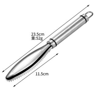Bàn chải vảy cá Dụng cụ cạo vảy cá với răng cưa bằng thép không gỉ Dễ dàng loại bỏ vảy cá Bàn chải làm sạch Dụng cụ nhà