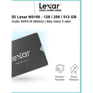 Ổ Cứng SSD 2.5" Lexar NS100 SATA III (6Gb/s) | Dung lượng 128GB / 256GB / 512GB - Bảo hành 3 năm - Hàng Chính Hãng