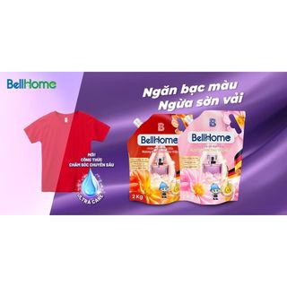 Túi Nước Xả Vải đậm đặc Bell Home 2Kg Hương Nước Hoa Cao Cấp Cho Áo Quần Thơm Mát Cả Tuẩn