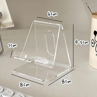 Giá Đỡ Điện Thoại / Máy Tính Bảng Bằng Acrylic Trong Suốt Đơn Giản Tiện Dụng
