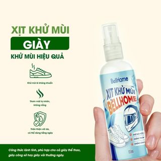 Khử mùi mũ bảo hiểm và Giày dép Bellhome 100g – Khử mùi nhanh, Diệt khuẩn sạch, Thơm lâu cả ngày