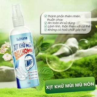 Khử mùi mũ bảo hiểm và Giày dép Bellhome 100g – Khử mùi nhanh, Diệt khuẩn sạch, Thơm lâu cả ngày