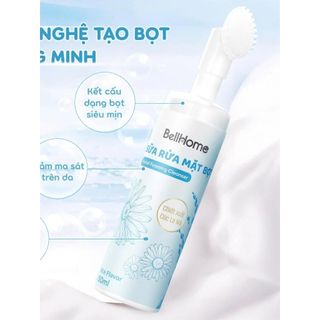 Sữa Rửa Mặt Bọt BellHome 150ml, Làm sạch sâu, dịu nhẹ, sáng da, căng min, phù hợp mọi loại da