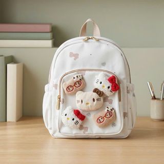 BALO MINI MẦM NON A15104 – Nhỏ Xinh, Họa Tiết Kitty Siêu Đáng Yêu Cho Bé