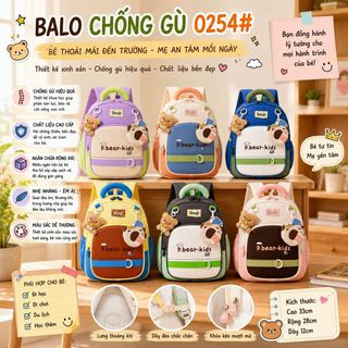 BALO MẦM NON BEAR KIDS A0254 – SIÊU XINH CHO BÉ ĐI HỌC MỖI NGÀY - WINNIE HOUSE