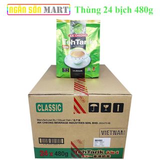 Trà Sữa TehTarik Vị Truyền Thống (Classic) Aik Cheong Malaysia Thùng 24 bịch 480g (12 Gói x 40g) (Đã gồm phí Ship)