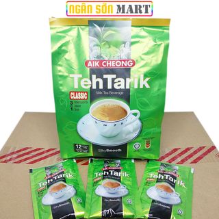 Trà Sữa TehTarik Vị Truyền Thống (Classic) Aik Cheong Malaysia Thùng 24 bịch 480g (12 Gói x 40g) (Đã gồm phí Ship)