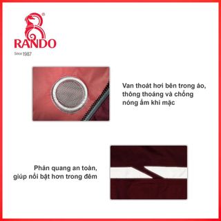 Áo mưa Bisur Lexti - Áo bít sườn có dây kéo và phản quang