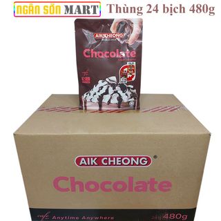 Thức Uống Socola (Chocolate) Aik Cheong Malaysia Thùng 24 bịch 480g (12 Gói x 40g) (Đã gồm phí Ship)