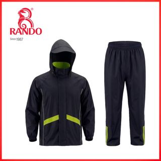 Bộ áo mưa Ranmotion - Áo 2 Lớp Thông Thoáng và Phản Quang