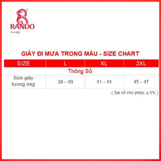 GIÀY ĐI MƯA TRONG MÀU RANDO - OBPS-05
