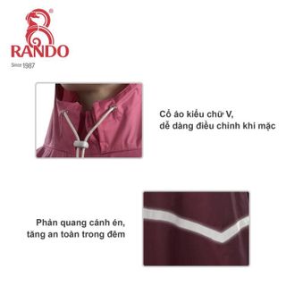 Áo Mưa Bisur Cover - Thương hiệu RANDO - Che Kín Toàn Thân, Có Vành Che Bàn Tay Chống Nước Tuyệt Đối