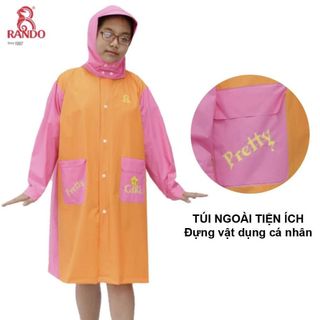 ÁO MƯA TEEN GIRL PRETTY GIRL RANDO - THỜI TRANG, CHỐNG THẤM CAO CẤP