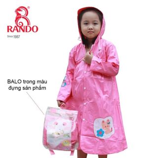 Áo Mưa Trẻ Em Áo Mèo Con - Thương hiệu RANDO chính hãng, cao cấp - CPPS-11
