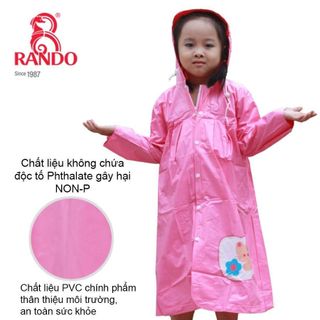 Áo Mưa Trẻ Em Áo Mèo Con - Thương hiệu RANDO chính hãng, cao cấp - CPPS-11