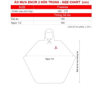 Áo mưa RANDO Encir 2 nón Trong Màu APPC-47 - Cao cấp chính hãng