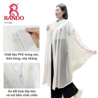 Áo mưa Butterfly wings dây kéo nam/nữ - Thương hiệu RANDO, chính hãng, cao cấp