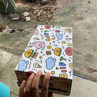 [Tổng Kho Sỉ 5k/1 hộp] Hộp Giấy Carton Đóng Hàng Giày Dép Size Nam Nữ - Hộp Bìa Nắp Gập cà rốt hoạ tiết