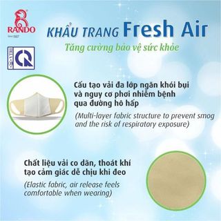 Khẩu Trang Fresh Air lẻ 1 cái - OMWS-01 (Giao màu ngẫu nhiên)